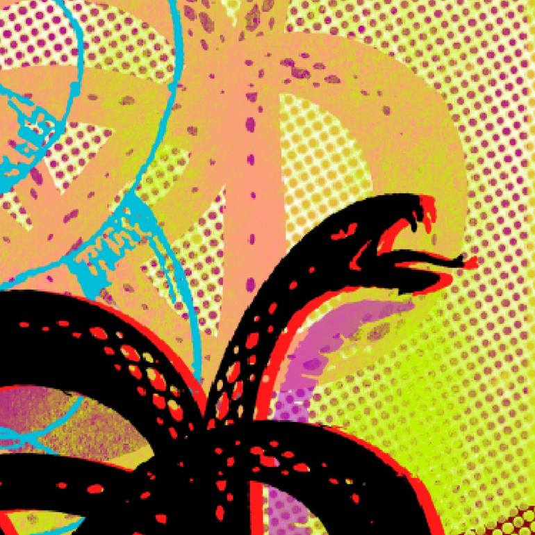 Original Abstract Graffiti Mixed Media by Cartel Construções