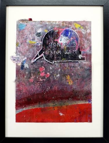 Original Abstract Expressionism Abstract Collage by Arthur Kunz