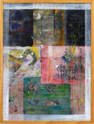 Original Abstract Collage by Arthur Kunz