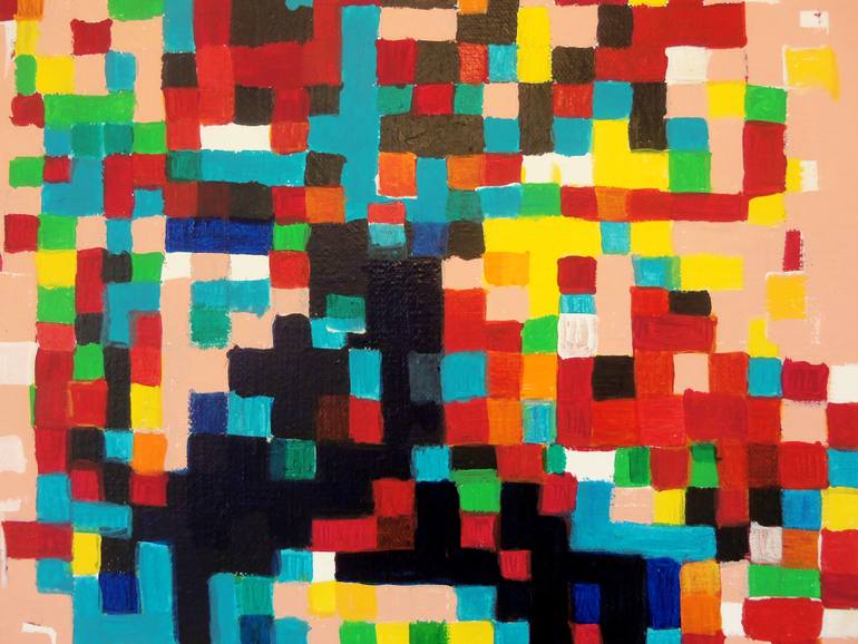 Original Abstract Floral Painting by Arthur Kunz