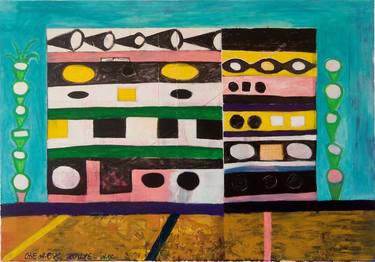 Original Abstract Beach Paintings by Arthur Kunz