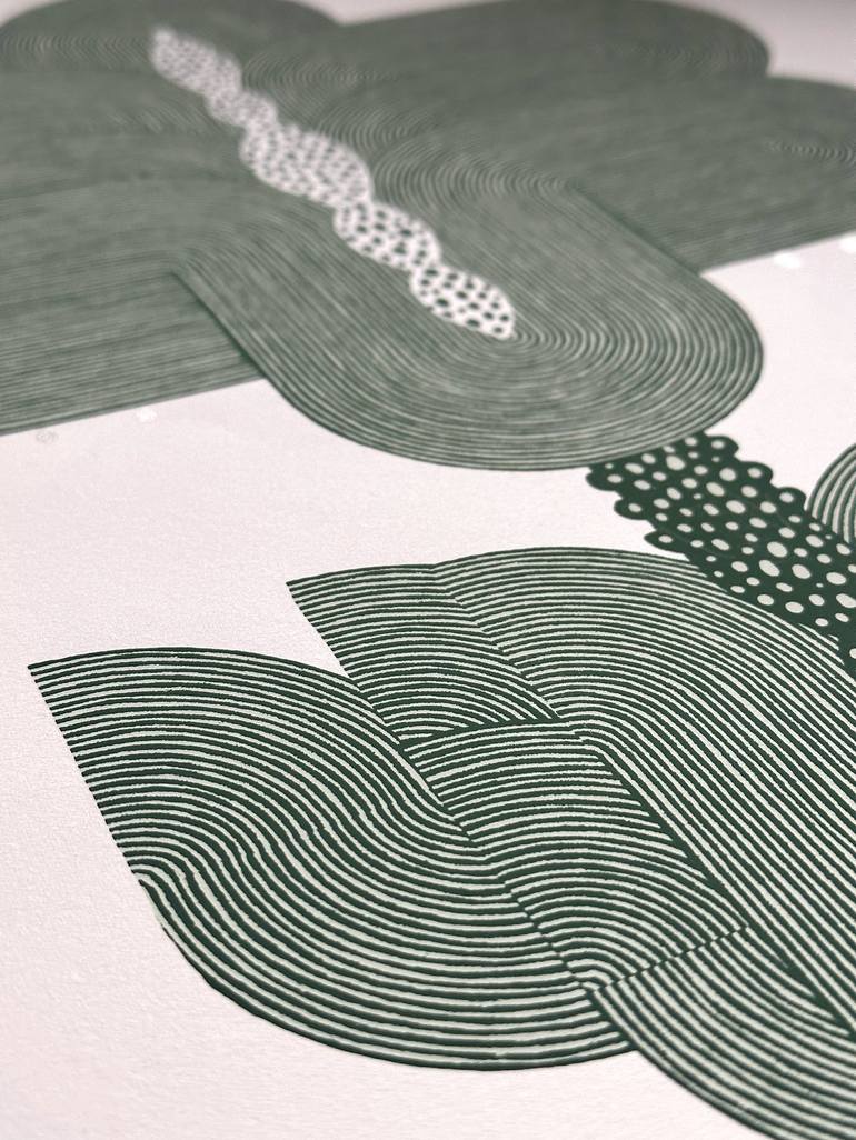Original Geometric Printmaking by Paulina  Vårregn