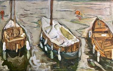 Print of Expressionism Boat Paintings by Gavin Garcia