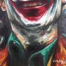 Joker. Oil on canvas. Detail.