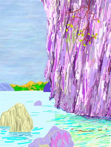 Print of Impressionism Seascape Mixed Media by J Consunji