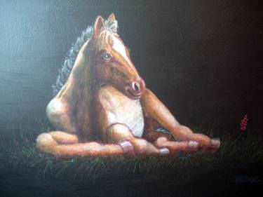 Print of Horse Paintings by David Vedoe