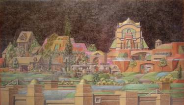 Original Architecture Paintings by David Vedoe