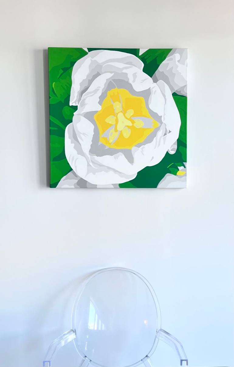 Original Minimalism Floral Painting by Susan Porter