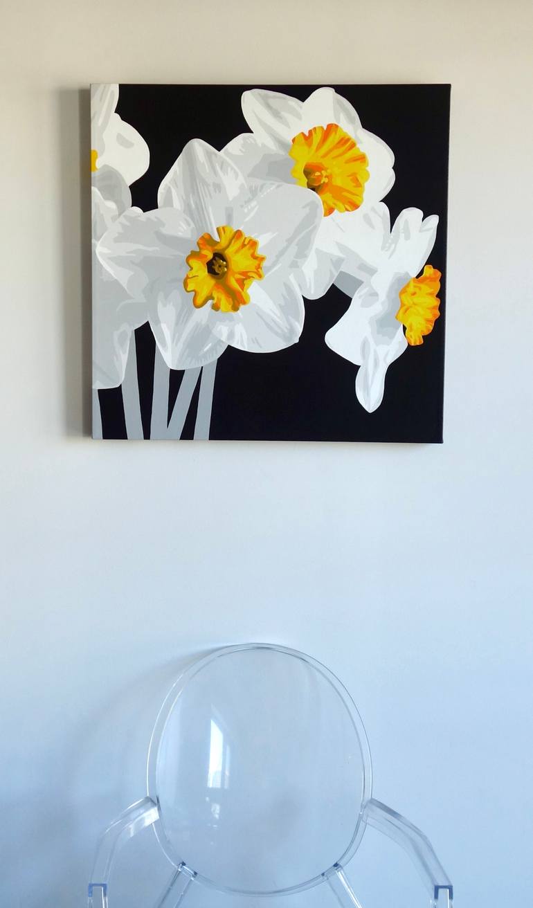 Original Minimalism Floral Painting by Susan Porter