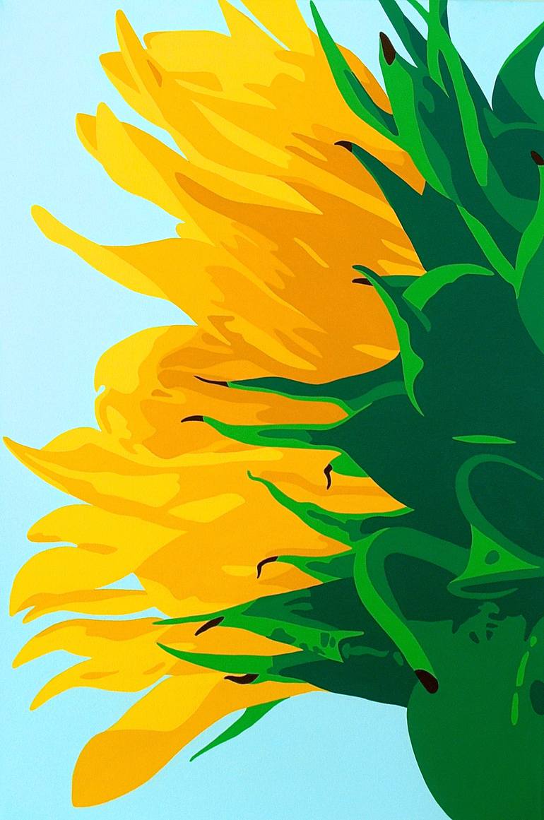 Original Minimalism Floral Painting by Susan Porter