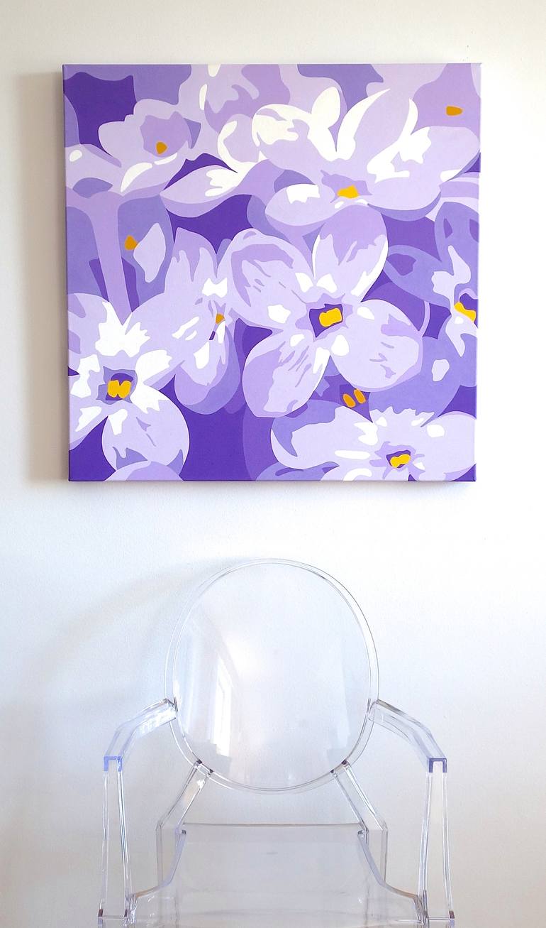 Original Minimalism Floral Painting by Susan Porter