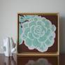 Fresh off my easel is something completely different from my new studio...... I'm a sucker for succulents!
Untitled 13.5”x13.5”x2.25” $250 (includes contemporary simple wooden frame)
