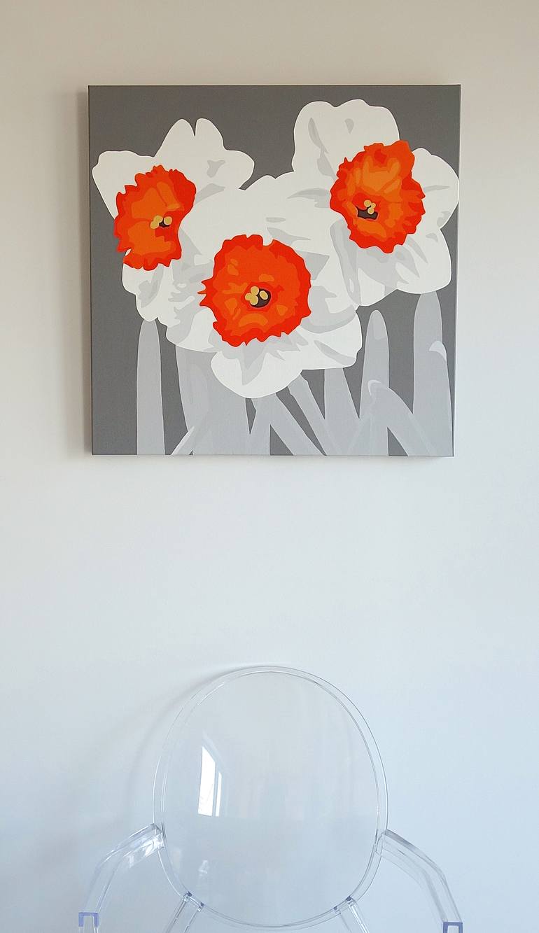 Original Abstract Expressionism Floral Painting by Susan Porter