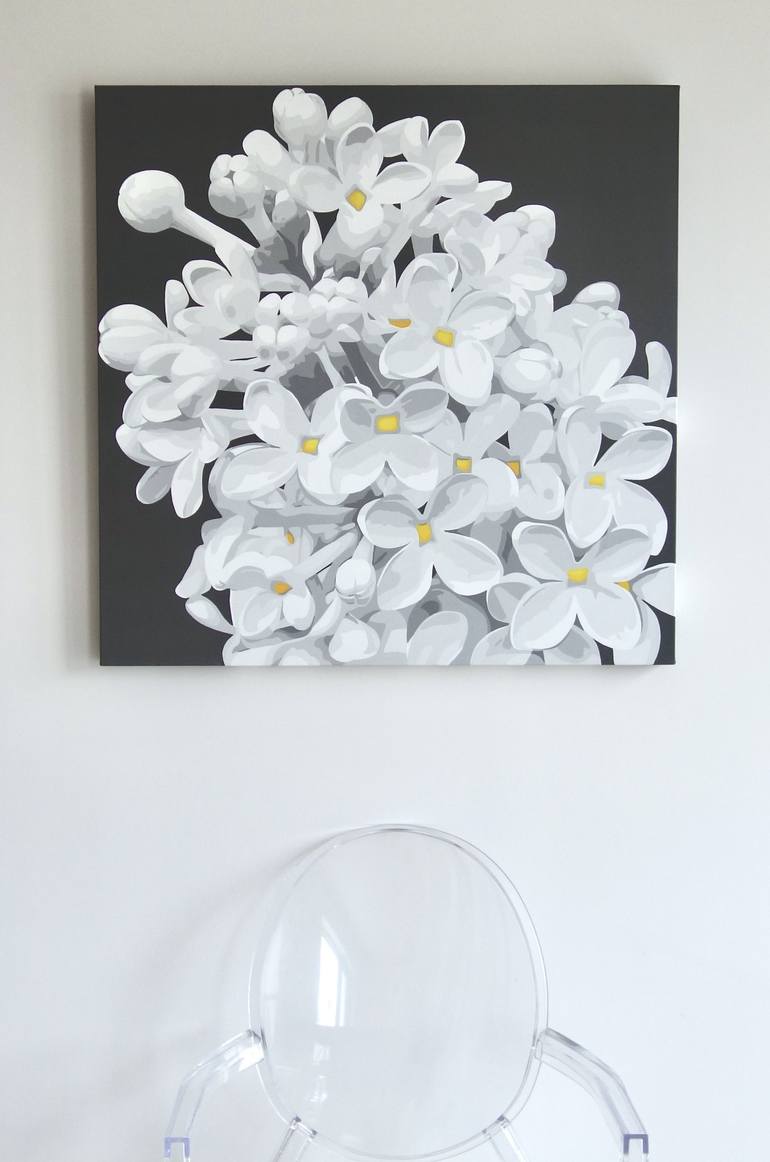 Original Minimalism Floral Painting by Susan Porter
