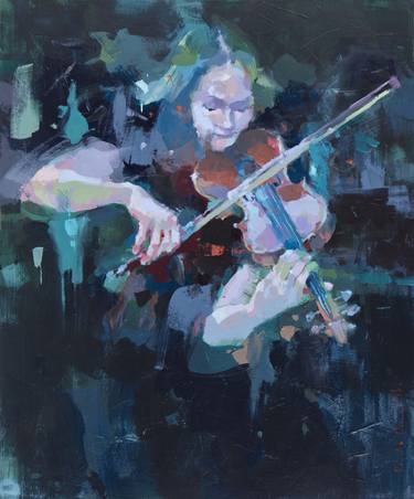 Print of Expressionism Music Paintings by Renata Domagalska