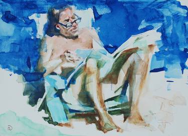 Print of Expressionism Beach Drawings by Renata Domagalska