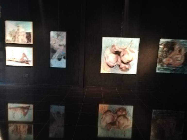 Original Conceptual Nude Painting by Renata Domagalska