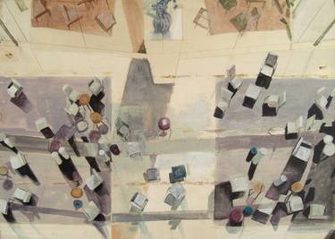 Original Cubism Architecture Paintings by Andreas Richter