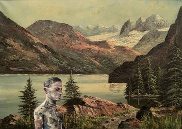 Figure in landscape (Madman at Lake Gosau) thumb