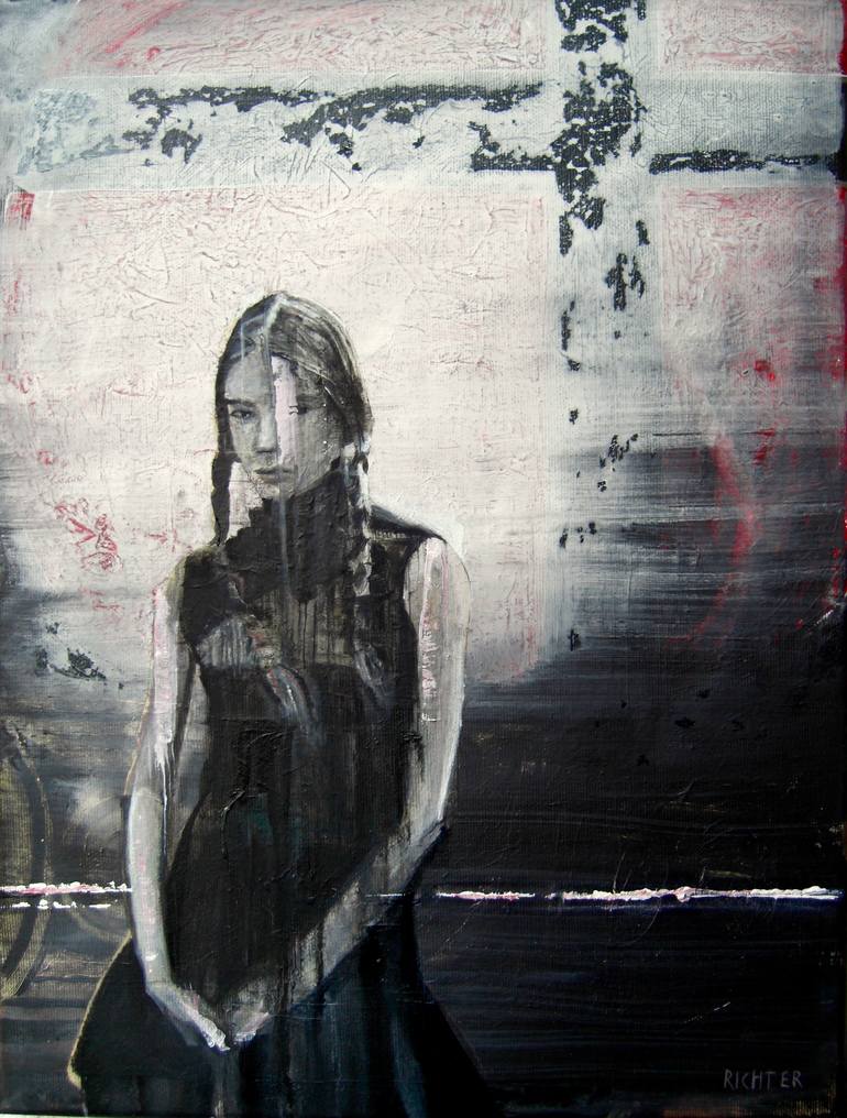 Original Figurative Women Painting by Andreas Richter