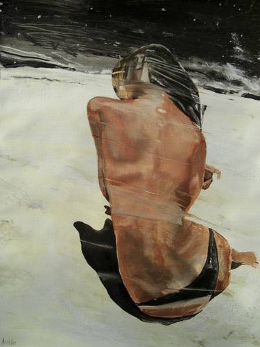Original Figurative Beach Paintings by Andreas Richter