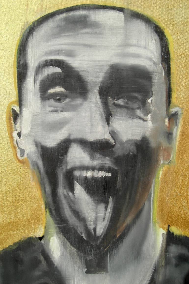 Original Dada Men Painting by Andreas Richter
