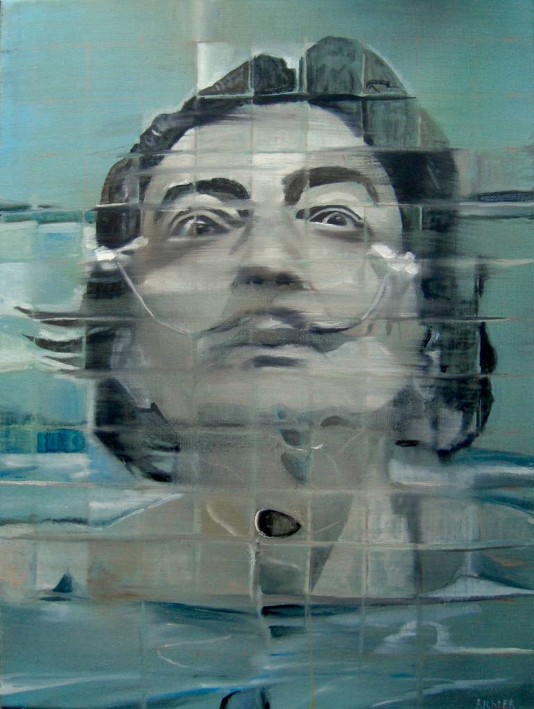 Original Cubism People Painting by Andreas Richter