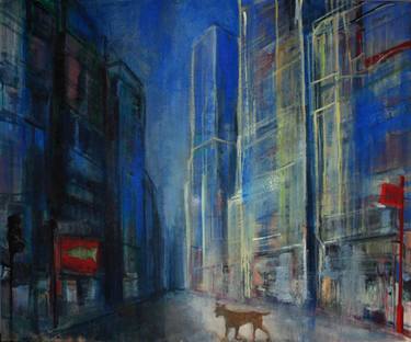 Original Expressionism Architecture Paintings by Birte Hoelscher