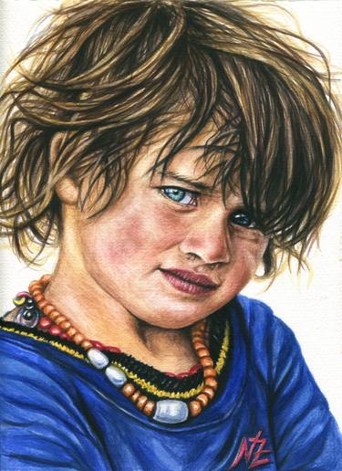 Original Portraiture Children Paintings by Nicole Zeug