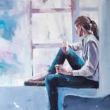 Woman at the window by Tomasz Kozlowski
