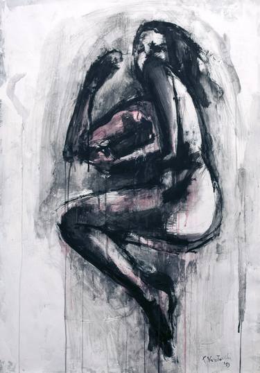 Original Expressionism Women Paintings by Tomasz Kozlowski