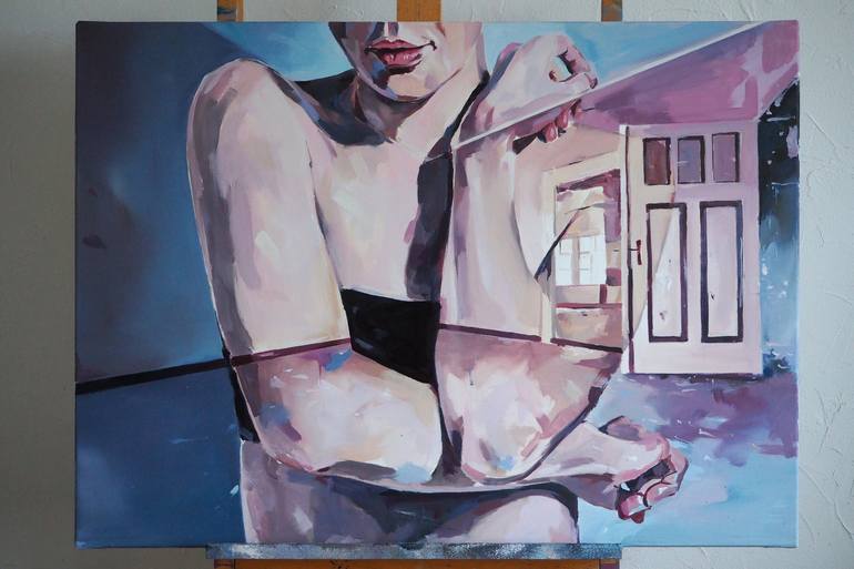 Original Figurative Women Painting by Tomasz Kozlowski