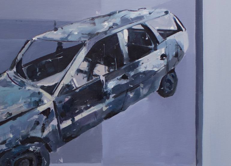 Original Conceptual Car Painting by Tomasz Kozlowski