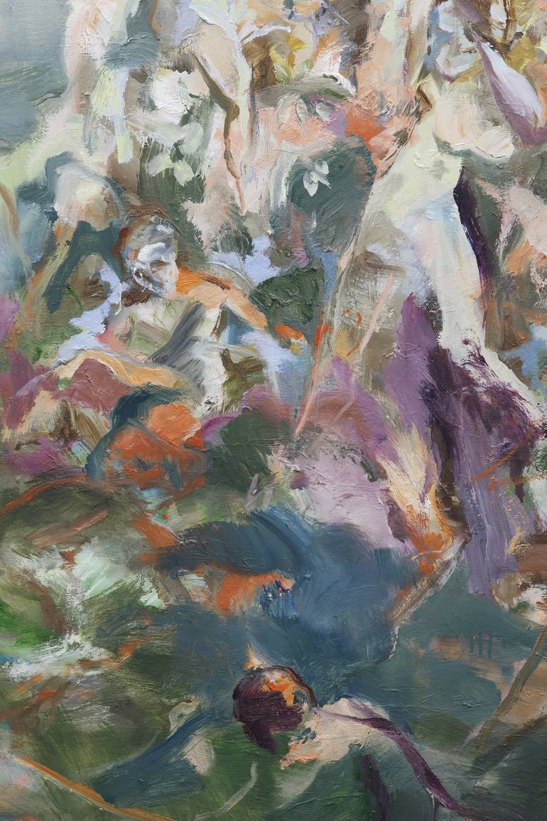 Original Figurative Landscape Painting by Tijana Titin