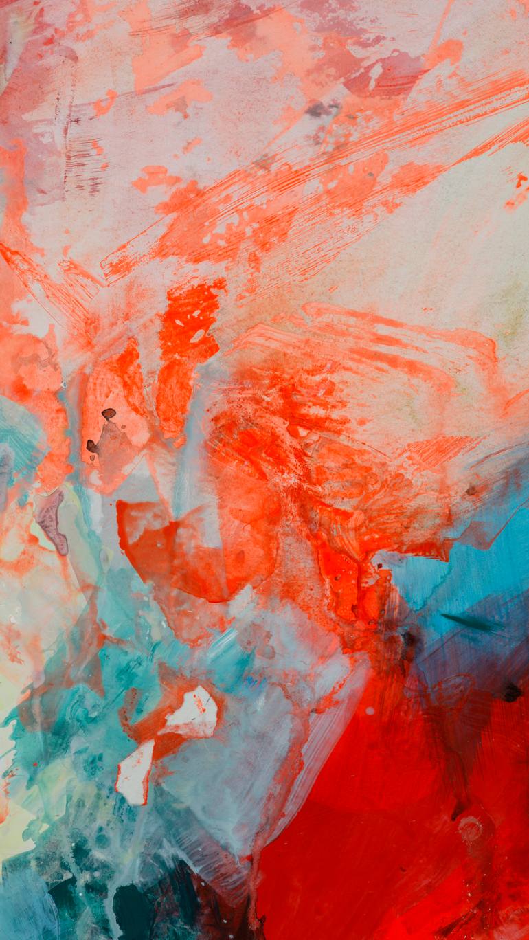 Original Abstract Expressionism Abstract Mixed Media by Tijana Titin
