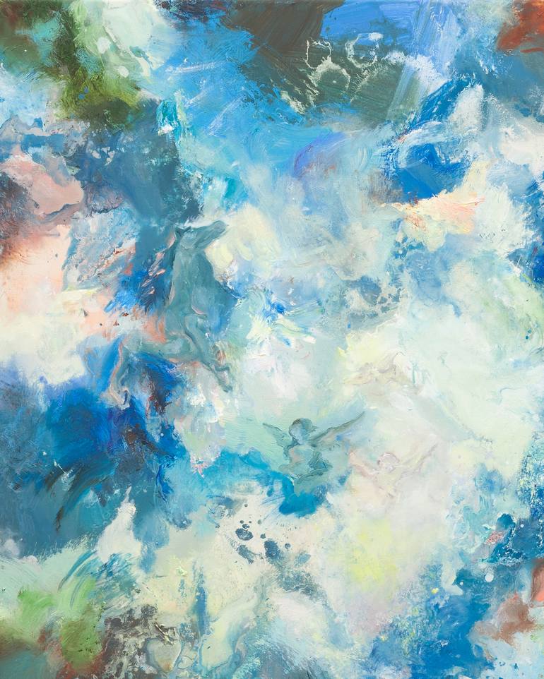 Original Abstract Landscape Painting by Tijana Titin