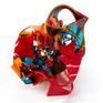 Side view of Fluid Chaos 3D Art Sculpture