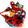 Top view of Fluid Chaos 3D Sculpture