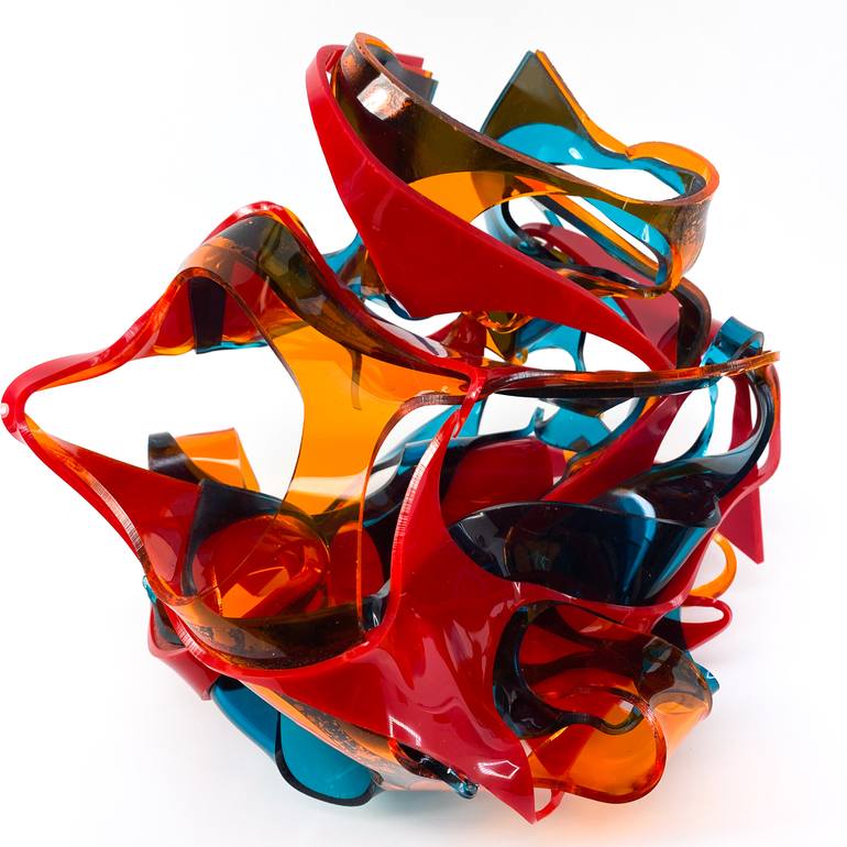 Original Abstract Expressionism Abstract Sculpture by Debra Ann