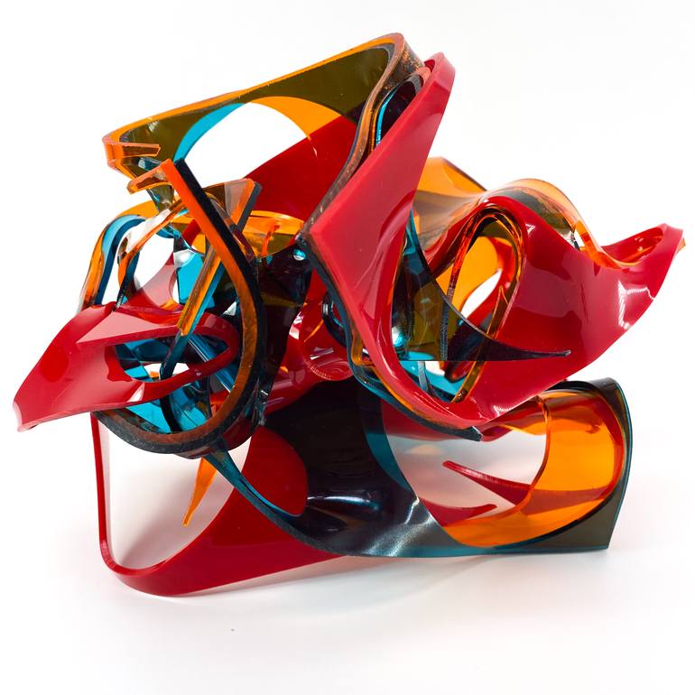 Original Abstract Expressionism Abstract Sculpture by Debra Ann