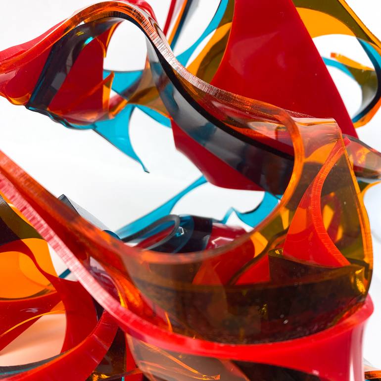 Original Abstract Expressionism Abstract Sculpture by Debra Ann