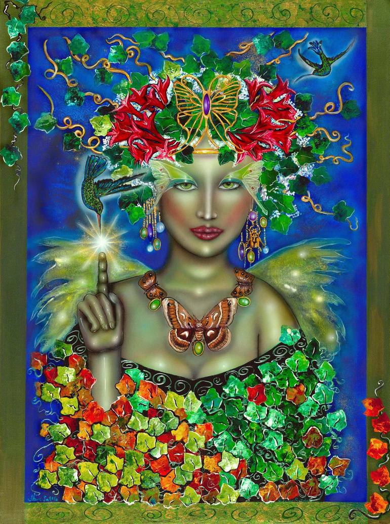 Green Goddess Painting by Ilene Satala | Art