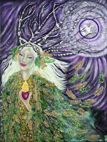 Original Surrealism Fantasy Painting by Ilene Satala