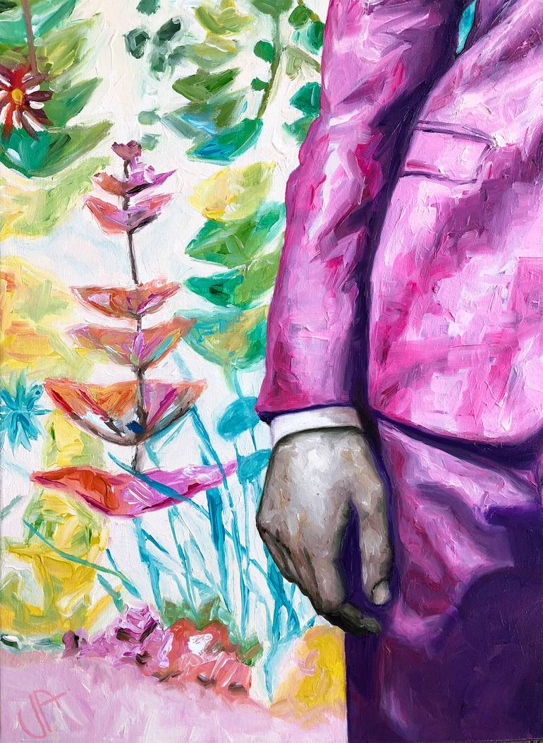 Original Figurative Men Painting by Valérie Andriantsiferana