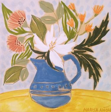 Original Floral Paintings by Marisa Añon