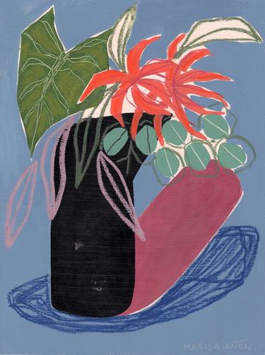 Original Impressionism Floral Paintings by Marisa Añon