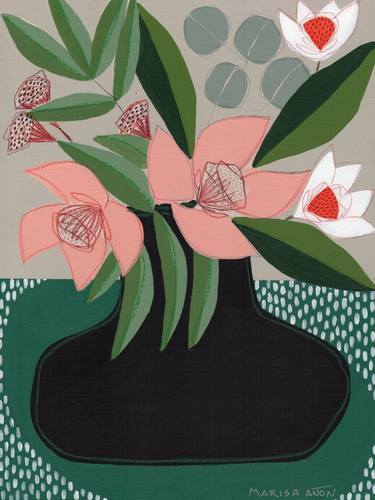 Original Floral Paintings by Marisa Añon