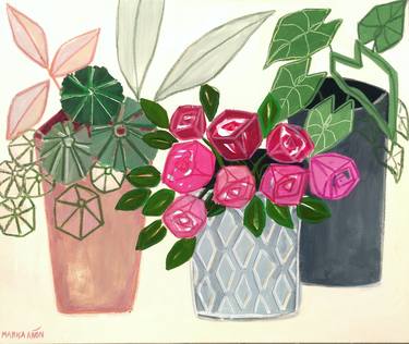Original Garden Paintings by Marisa Añon