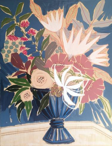 Original Figurative Floral Paintings by Marisa Añon