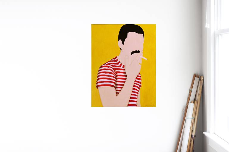 Original Abstract Pop Culture/Celebrity Painting by Marisa Añon